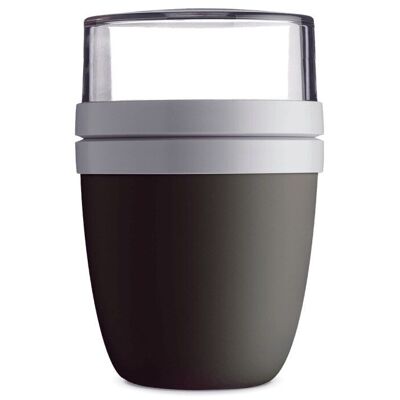 mymuesli2go Kunststoff-Becher, 500 & 300 ml, schwarz I 2Go Cup