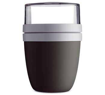 gobelet en plastique mymuesli2go, 500 & 300 ml, noir I 2Go Cup 4