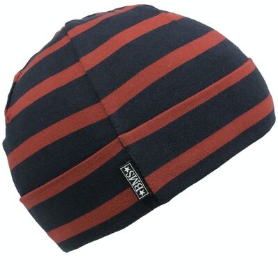 ORGANIC cotton cap for children navy/red