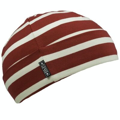 ORGANIC cotton hat for children red/white