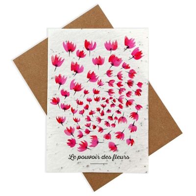 Watercolor Plantable Card - Flower Power