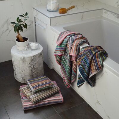Striped Remnant Recycled Cotton Towels