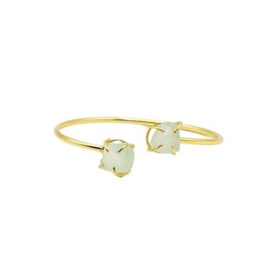 Women's golden bracelet, golden bracelet with stones: Fluorite.   imitation jewelry.   Hand made.   Imitation jewelry.   Spring.   Weddings, guests.