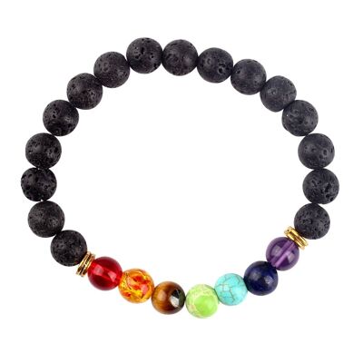 Pulsera Yoga - Piedras Volcánicas