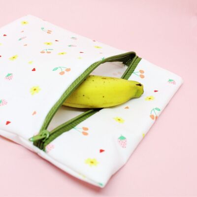 Bolsa de snack con estampado de bayas