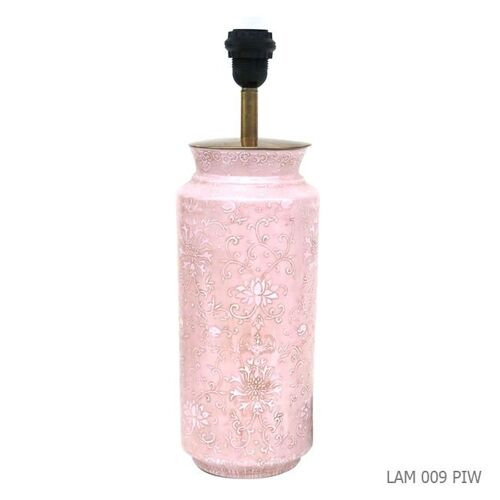 LAMPE DROITE ROSE FLORALE E27