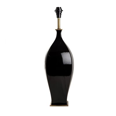 BASE LAMPE VASE CARRE NOIR-E14