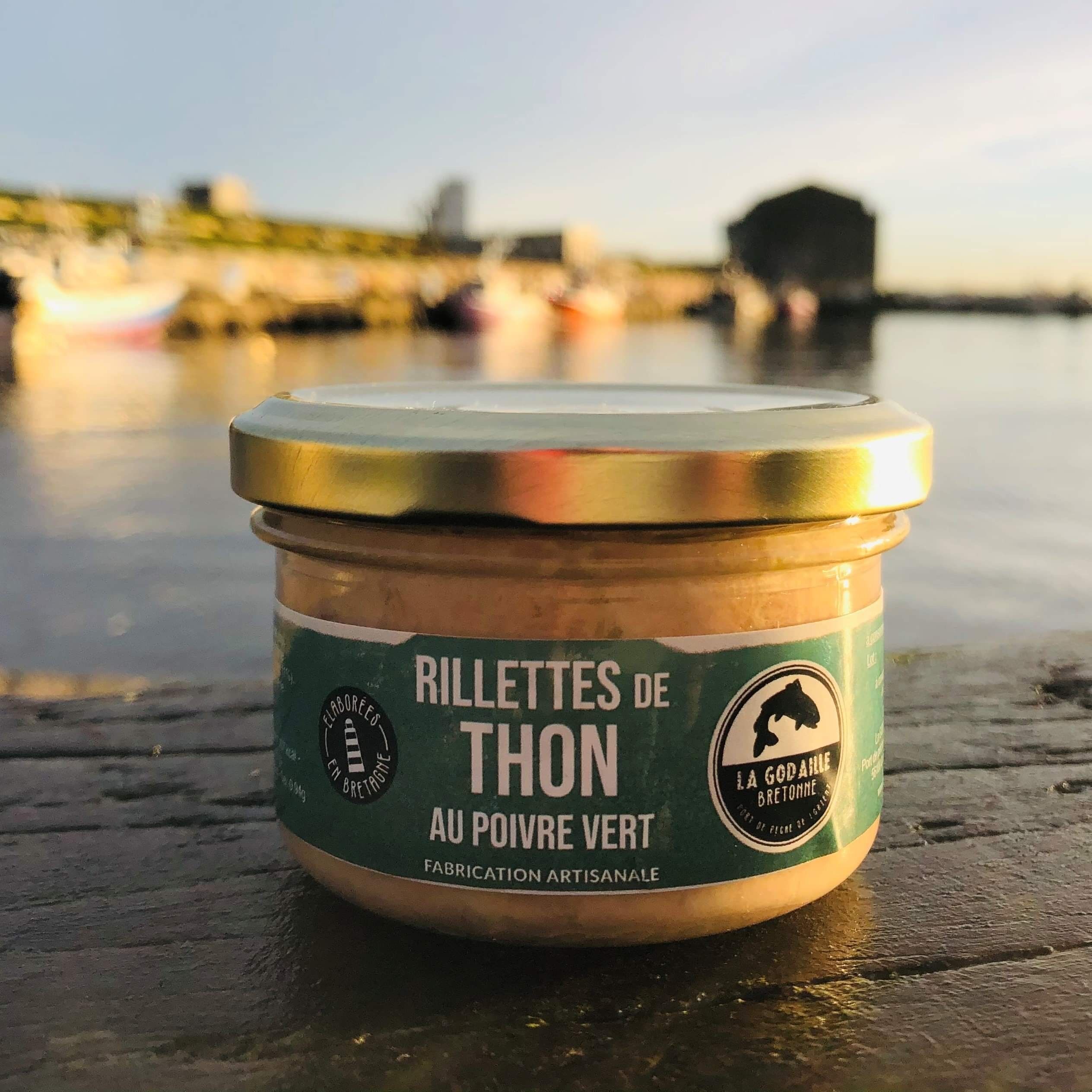 Rillettes di tonno al pepe verde