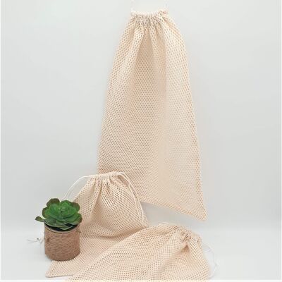 Reusable fruit & vegetable weighing bags (set of 3)