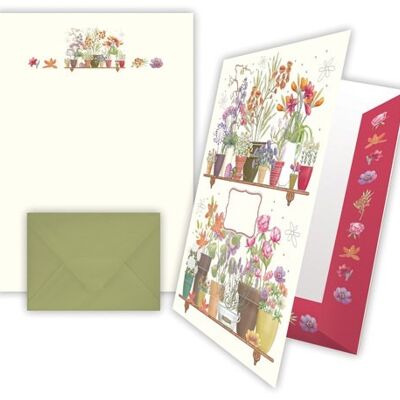 Carta à lettres - design: Fleurs (SKU: 5815)