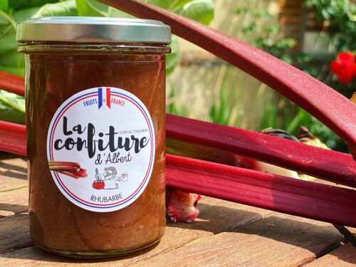 Confiture bio de rhubarbe