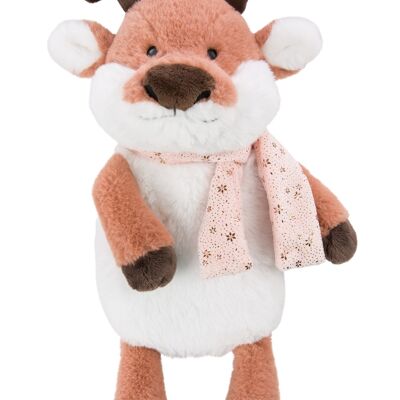 Hot water bottle reindeer Jonte plush, figurative, 350ml