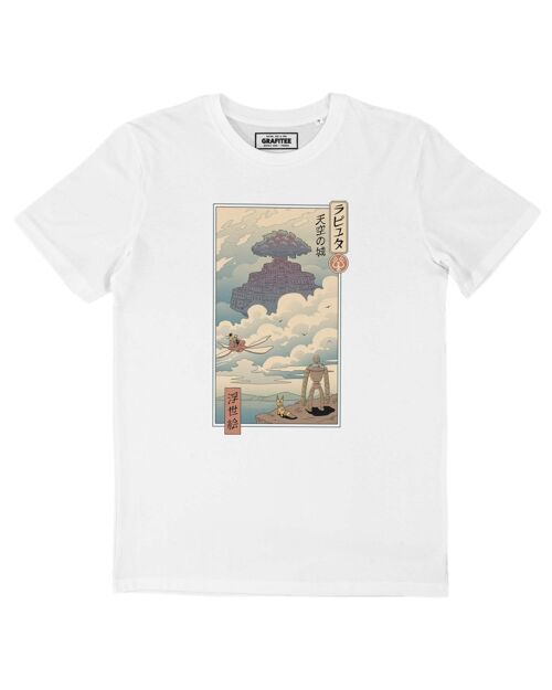 T-shirt Chateau Dans Le Ciel Ukiyo-e - tee-shirt animé