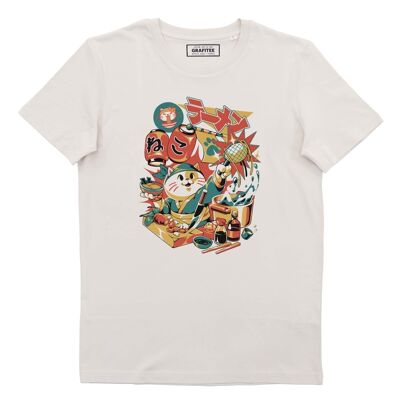 Neko Ramen T-Shirt – T-Shirt mit Tiergrafik