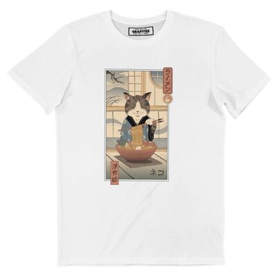 Camiseta Neko Ramen Ukiyo-e - Camiseta gráfica de Japón