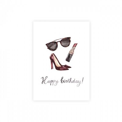 Greeting Card Lipstick, Beautiful Life