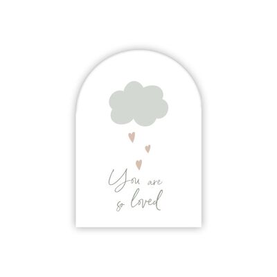 Greeting Card Cloud, You are so Loved, Happy Days
