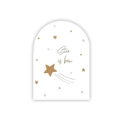 Tarjeta de Felicitación Ha Nacido Estrella, Días Felices