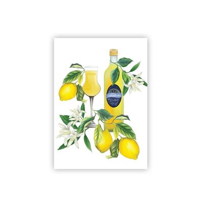 Biglietto d'auguri Amalfi, Limoncello