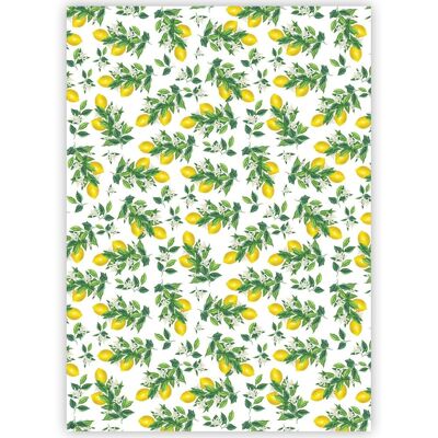 Gift wrapping paper, Amalfi, Lemons