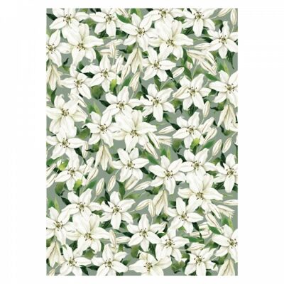 Gift wrapping paper, White Lillies