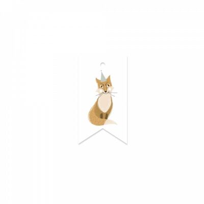 Etiquette cadeau, Renard, Woodland Friends, Manilla x Liene Vilmane