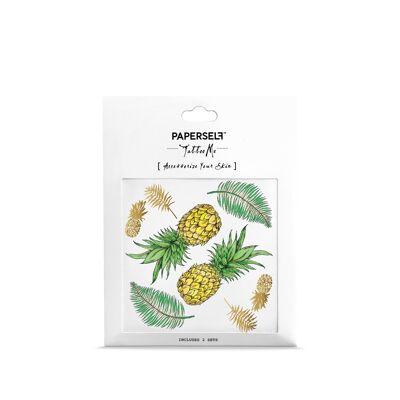 Pineapple Temporary Tattoo