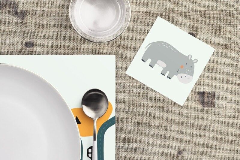 Untersetzer Marceau - Nilpferd