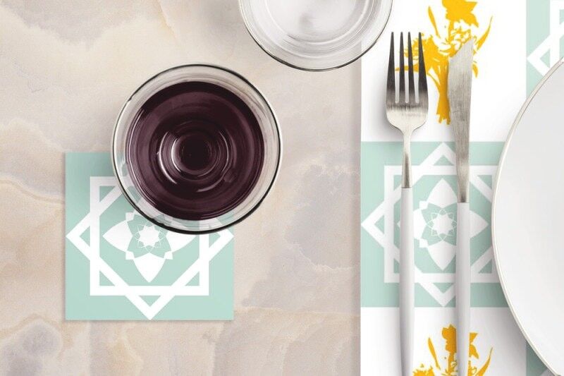 Untersetzer Ethan - Rosette