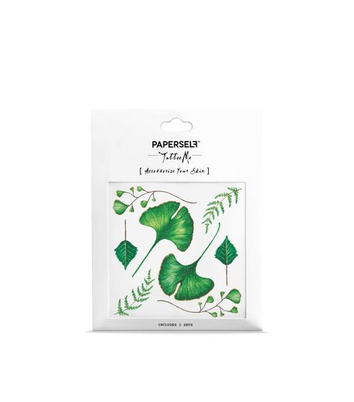 Ginkgo Leaves Temporary Tattoo