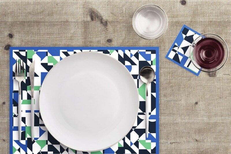 Servizio da tavola con angelo