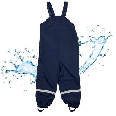 breathable rain dungarees - navy blue