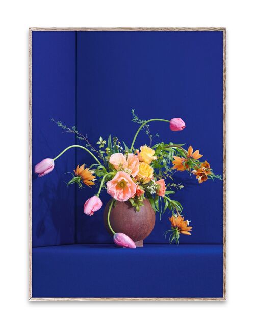Art print Blomst 01-Blue