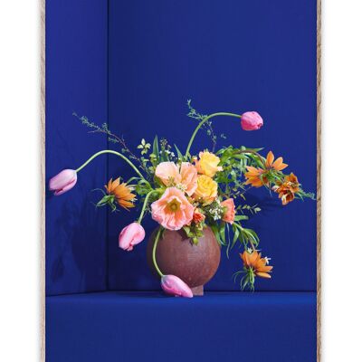 Art print Blomst 01-Blue