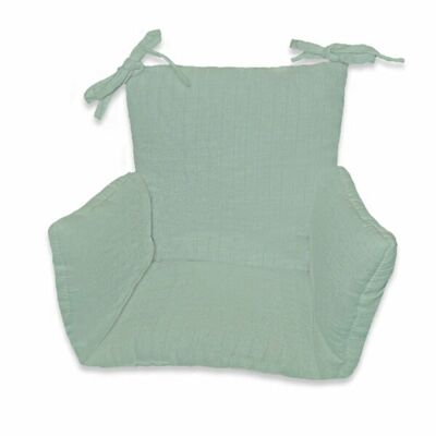Organic Cotton High Chair Cushion Green