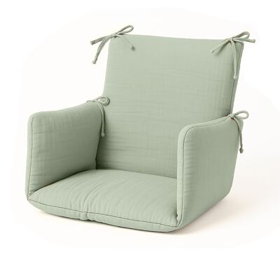 Cuscino per seggiolone in cotone biologico Verde