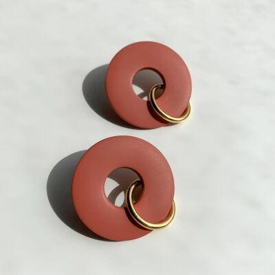 Syna Earrings - Terracotta