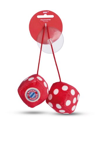 Dés en peluche FC BAYERN MÜNCHEN 4x4cm sur en-tête 1