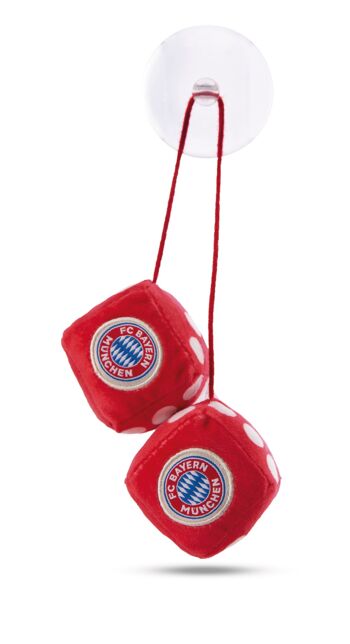 Dés en peluche FC BAYERN MÜNCHEN 4x4cm sur en-tête 2