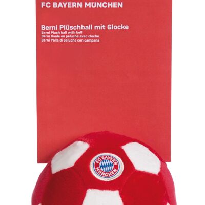 Plüschball mit Glocke FC BAYERN MÜNCHEN 12cm an