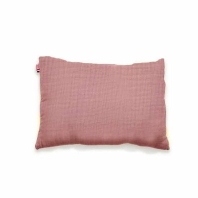 Rectangle Cushion in Organic Cotton Pink