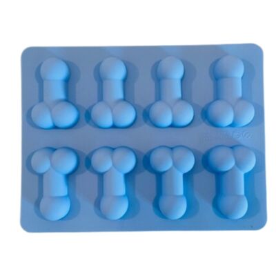 Stampo per pene piccolo in silicone blu pastello