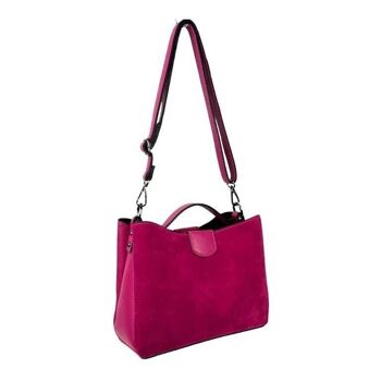 Sac à main pour femme en cuir grainé et croûte de cuir. Été 5