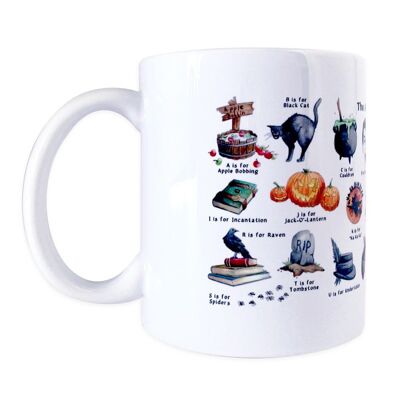 La tasse de l'alphabet d'Halloween