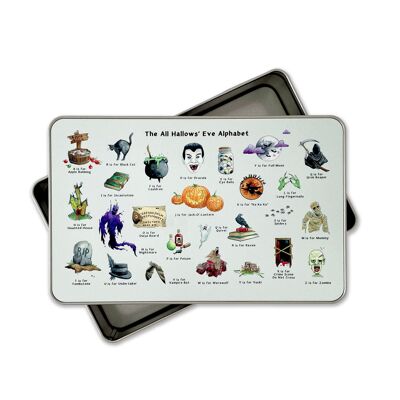 The Halloween Alphabet Storage Tin