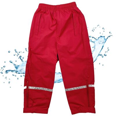 breathable rain trousers - red