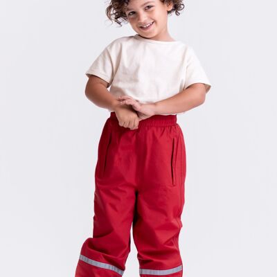 pantalones impermeables transpirables - rojo