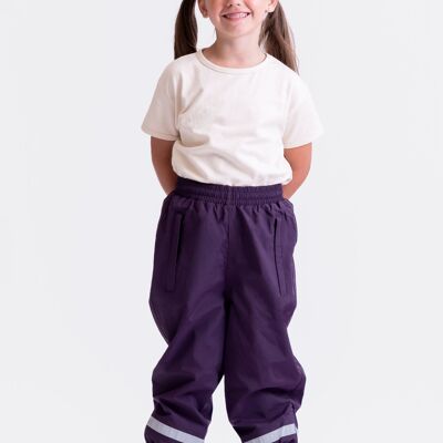 breathable rain pants - berry