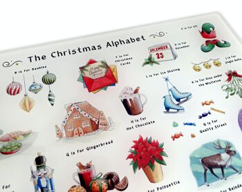 La planche à découper de l'alphabet de Noël 5