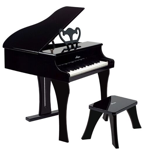 Hape - Jouet en bois - Musique - Piano à queue noir à lames métalliques